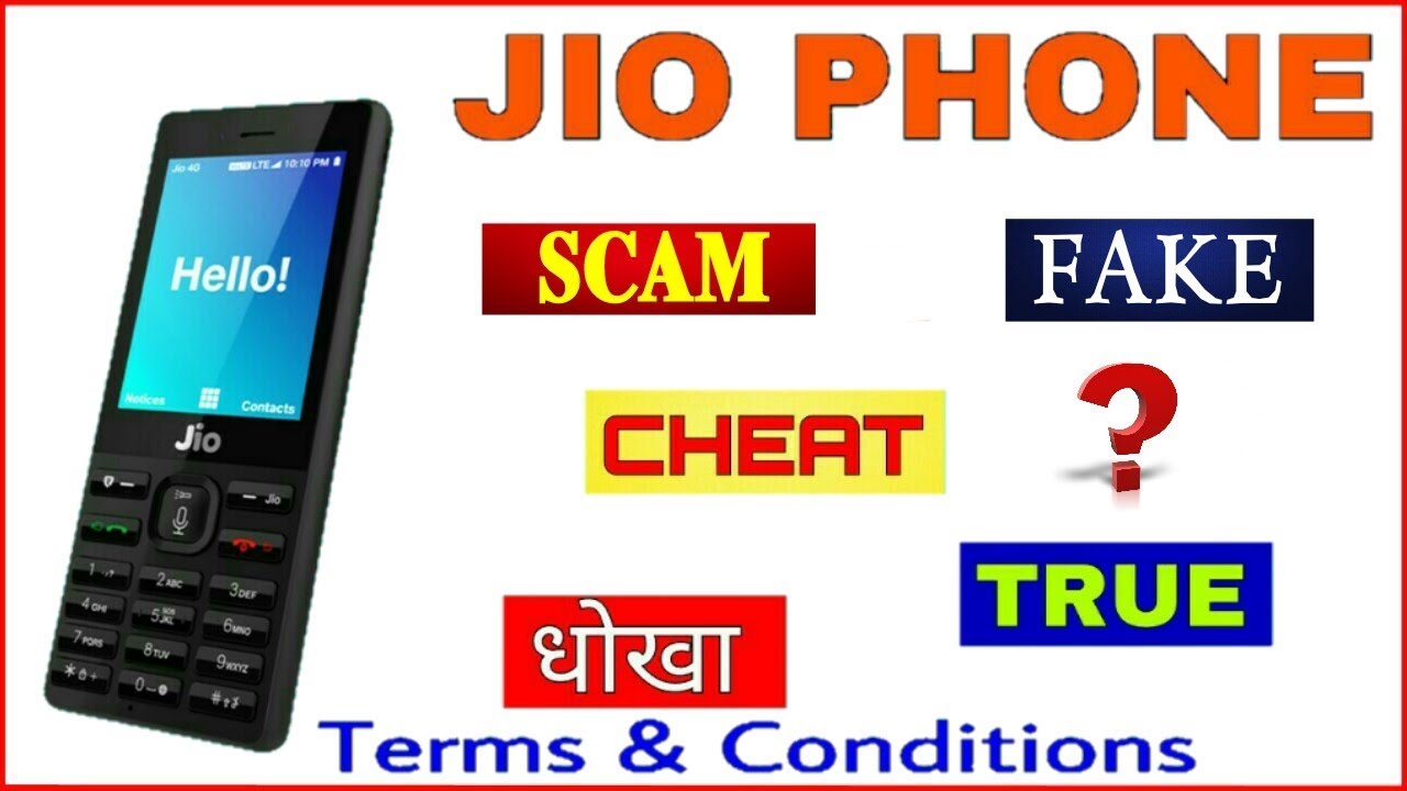 Jio phone scam fraud Terms and conditions