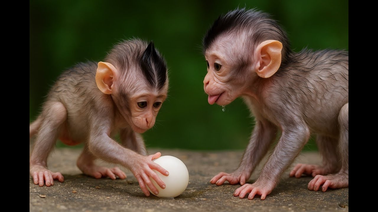 Baby Monkey Snuggles Up Close Just to Feel Loved  (●'◡'●)╰(*°▽°*)╯