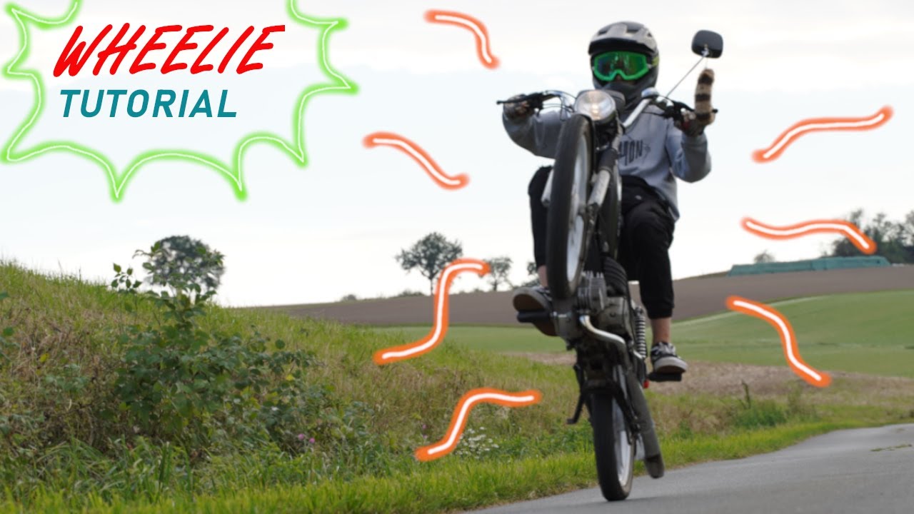 Mofa wheelie tutorial [4K] /Hercules Prima 5s\