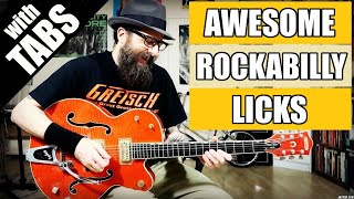 Awesome Rockabilly Licks in A - w/tabs