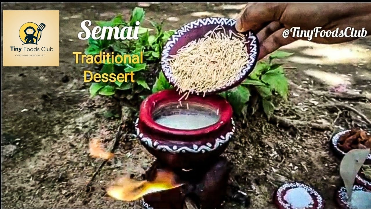 Easy and shortcut recipe of SEMAI in Tiny kitchen | ~Milk vermicelli~ | @TinyFoodsClub