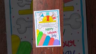 Labour Day Card Making Easy / Thankyou Card For Labour Day #shorts #labourday #trending #viral