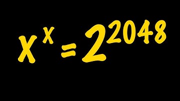 Math Olympiad Problem | Solving a Nice Exponential Problem | Can You Solve For x If x^x=2^2048