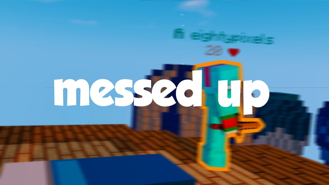 Messed Up A Bedwars Block Clutch Montage YouTube