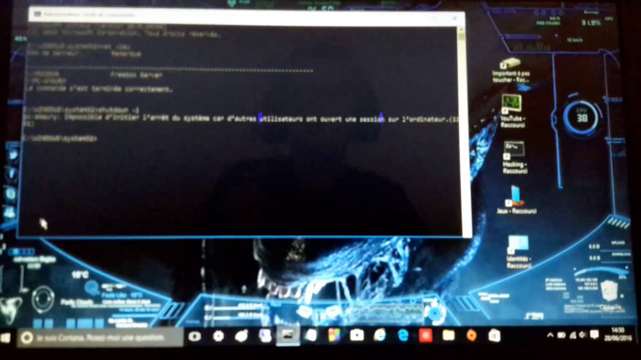Eteindre un ordinateur à distance avec ''Cmd'' - YouTube
