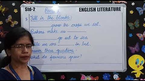 STD-2 ENGLISH LITERATURE  Revision Ch 9 +Poem (DON BOSCO PUBLIC SCHOOL)