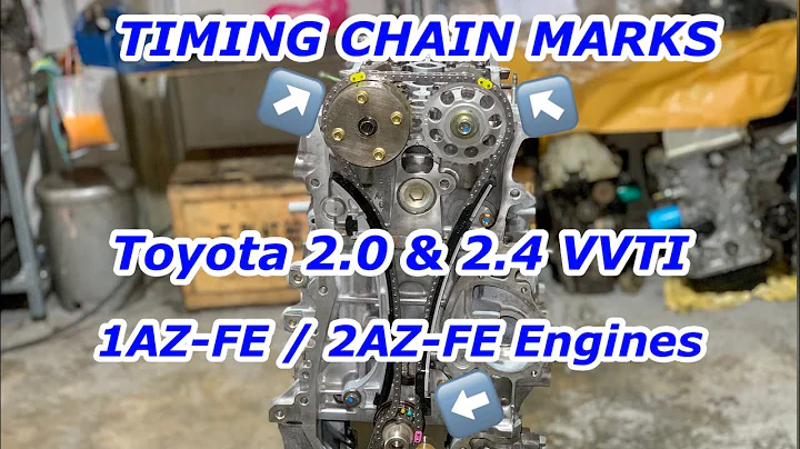 How To Set The Timing Chain Marks On A Toyota 1AZ FE/2AZ FE / RAV4 Engines