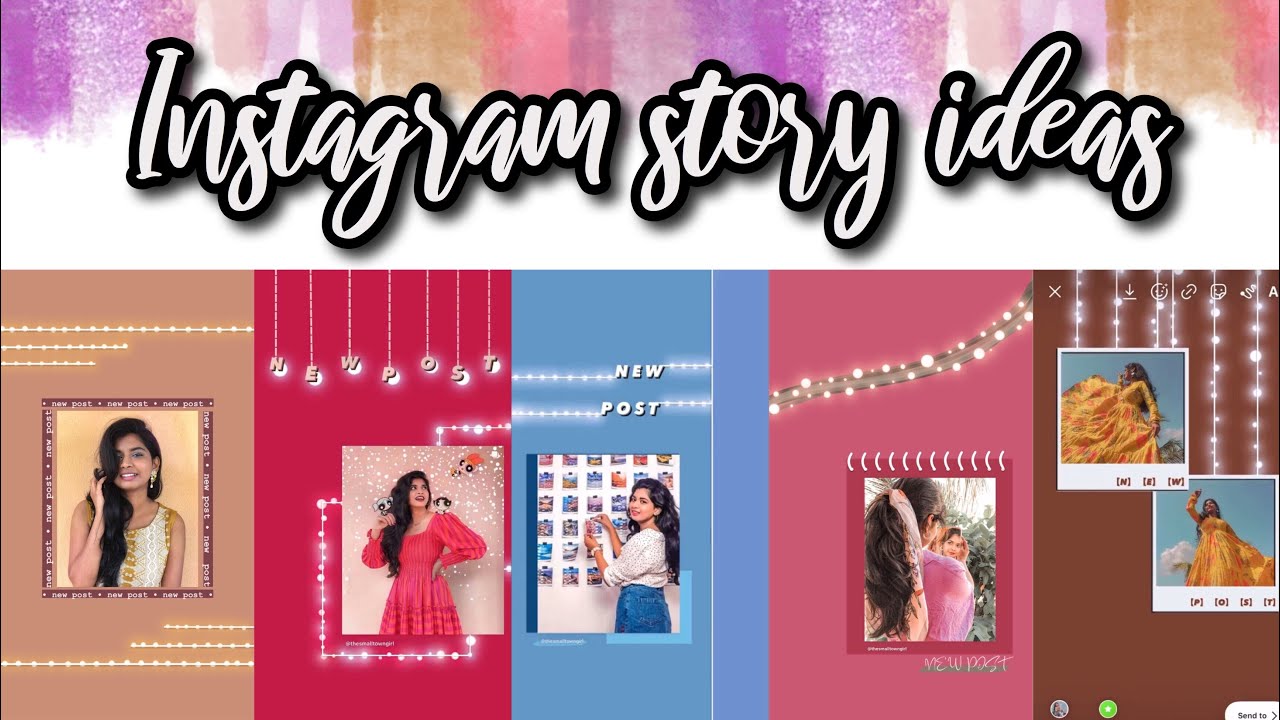 5 Instagram story ideas | Creative & Aesthetic | Srijanya Varma - YouTube