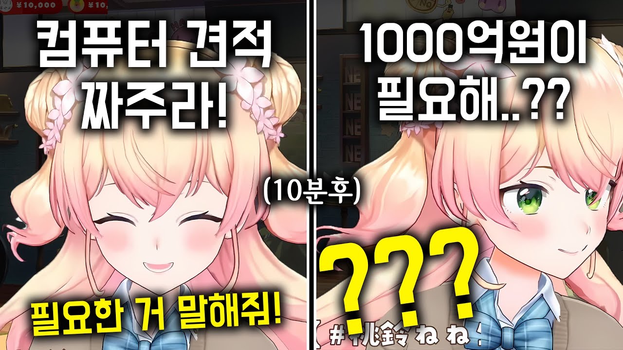 컴퓨터 사려다 궁전을 사게된 네네치