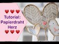 ♥️ Tutorial: Papierdraht Herzen mit Action Papier & Modelliermasse basteln