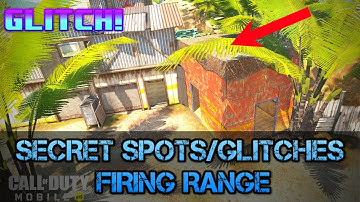 BEST HIDING SPOTS! AND GLITCHES IN FIRING RANGE | Call Of Duty: Mobile (COD MOBILE)