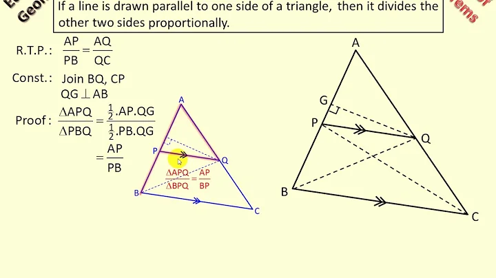 Proportional Intercept Theorem Proof