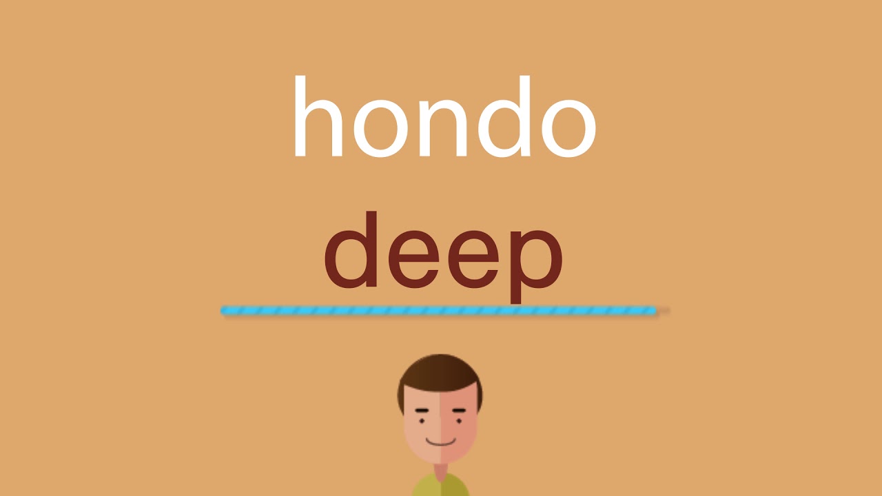 Cómo se dice hondo en inglés - YouTube