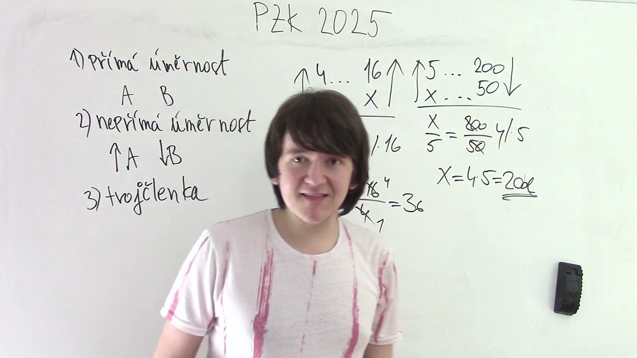 Přijímací zkoušky na SŠ 2025 #39 - Trojčlenka, úměrnost