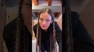 triple braiding my 4 feet of hair - @ottavia.devivo screenshot 2