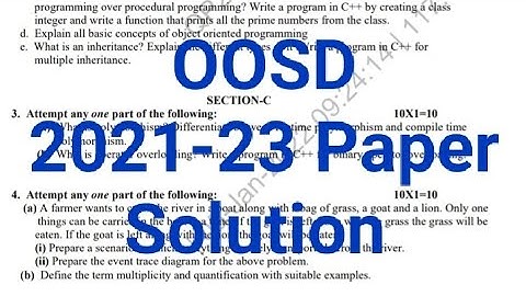 OOSD 2021-22 Paper Solution Aktu | Object orientated System and Design (KCS054) | Apnaworld