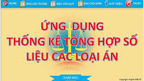 Ứng dụng báo cáo tổng hợp bằng Excel