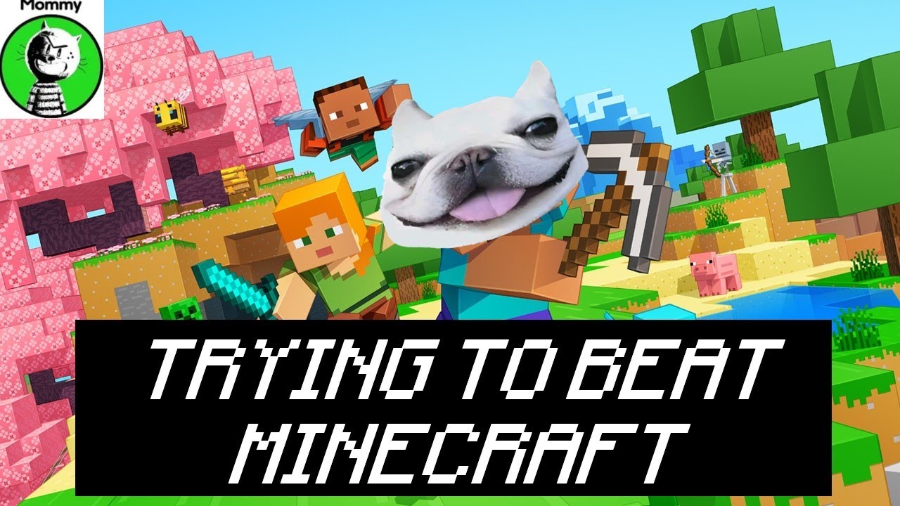 Trying to beat Minecraft for the first time - YouTube