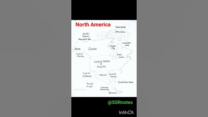 What countries are in north america  north america map state