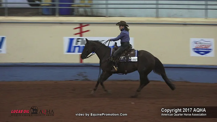 DREEM MACHINE ridden by KATHLEEN PINKLEY  - 2017 AQHA World Show (Am. Ranch Riding, Prelims)