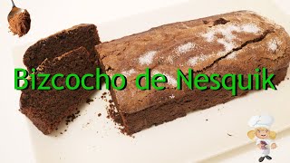 No te pierdas está receta de bizcocho de nesquik para los amantes del cacao super tierno delicioso