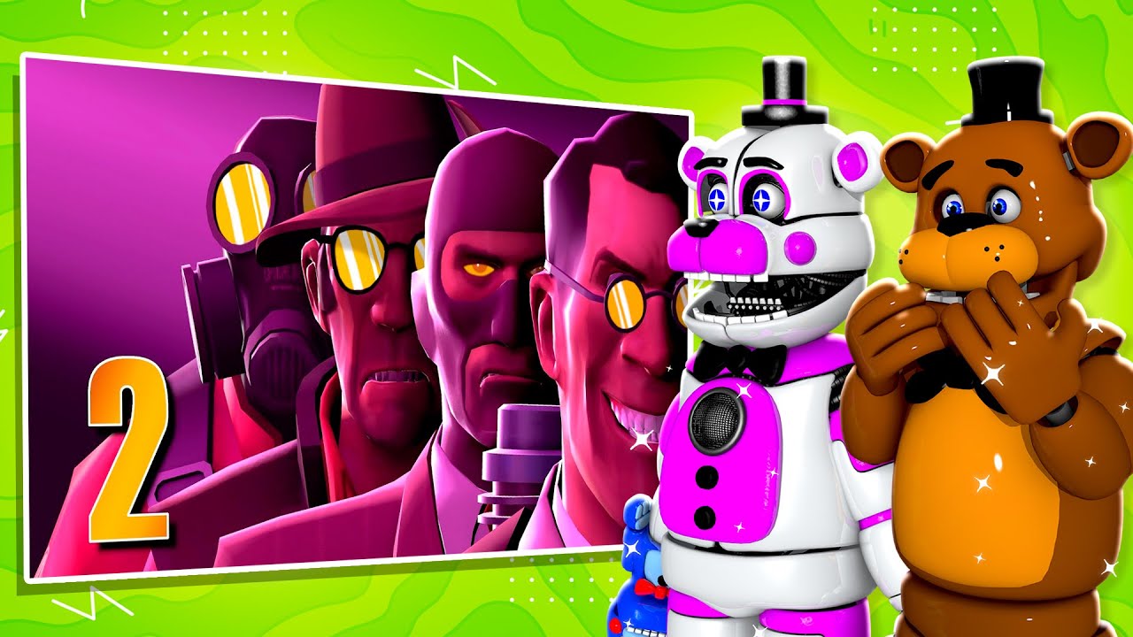 Freddy and Funtime Freddy REACT to TF2 VS FNAF 2!