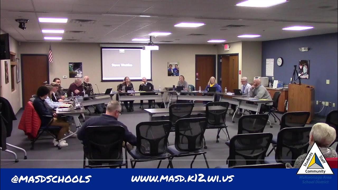Mukwonago Area School District School Board Meeting 1/30/23 YouTube