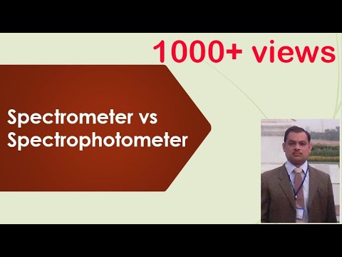 Video: Verschil Tussen Spectrometer En Spectrofotometer