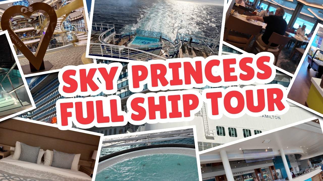 Sky Princess Full Ship Tour (2025) Deck by Deck Guide!