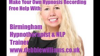 FREE Hypnosis help  how to make your own self help hypnosis recording