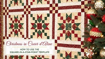 How to Use the Square-in-a-Star-Point Template | a Shabby Fabrics Tutorial