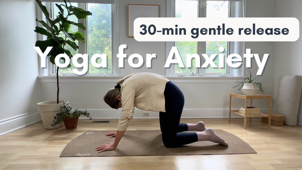 Yin yoga for anxiety 30min gentle yoga practice to release tension YouTube