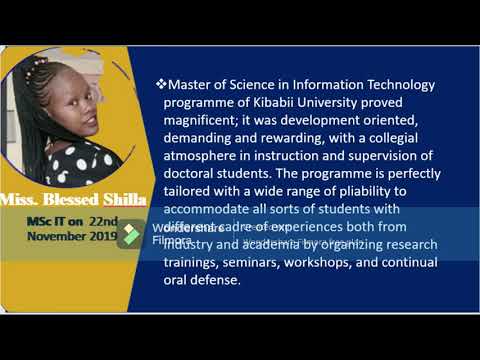 Kibabii University Masters of Information Technology