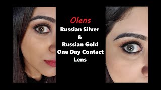 Olens Russian Silverd Velvet One Day Contact Lens Review Coloured Lens