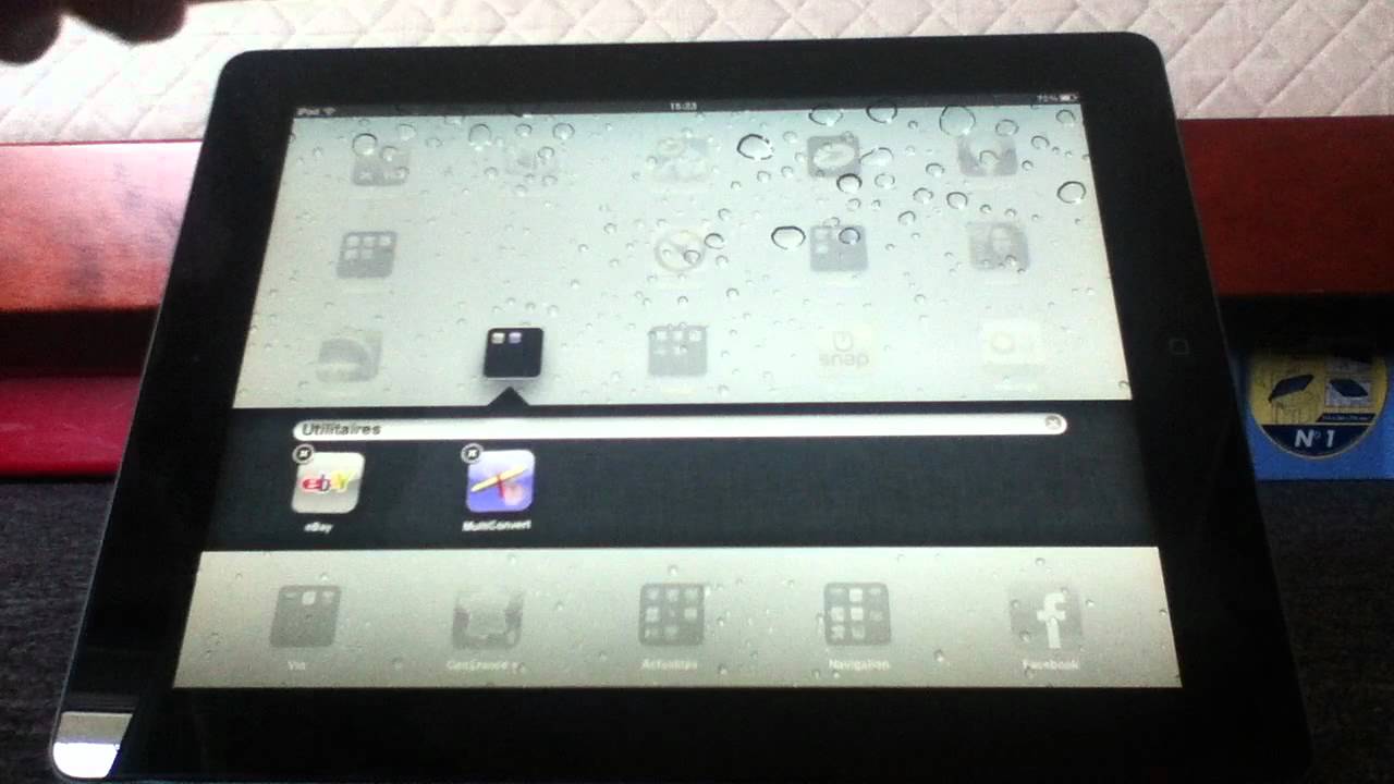 Créer des dossiers sur ipad/iphone qui regroupe toutes les applications