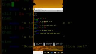nested if condition used to shell program