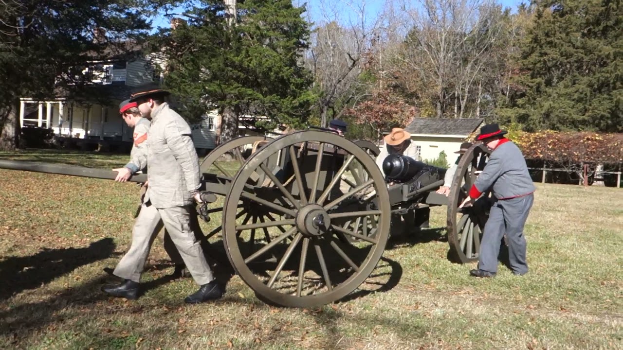 Fergusons Company of South Carolina Artillery moves their gun