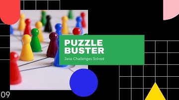 Puzzle Buster | Java Challenges Solved | 09