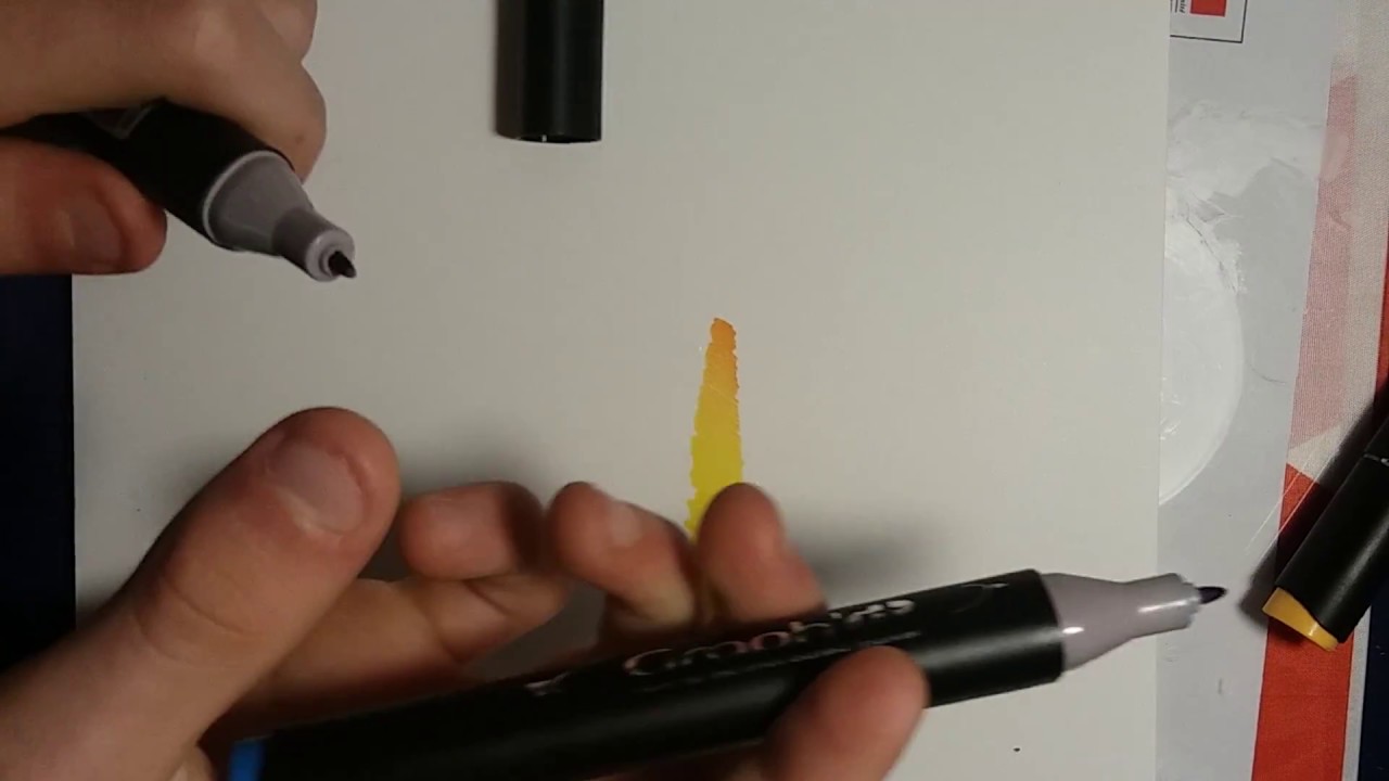 Faire des dégradés avec les feutres graph'it - YouTube