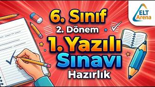 6. Sınıf İngilizce 2. Dönem 1. Yazma Sınavına Hazırlık