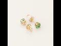 Video: Gold earrings with gemstones "Colors 114"