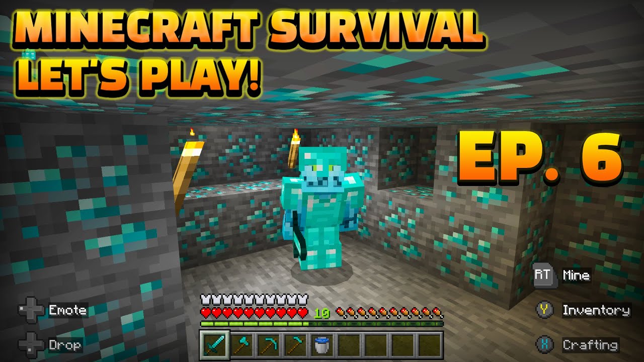 I FOUND SOO MANY DIAMONDS! Minecraft Let's Play EP. 6! - YouTube