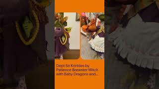 Dept 56 Krinkles by Patience Brewster Witch with Baby Dragons and Stick