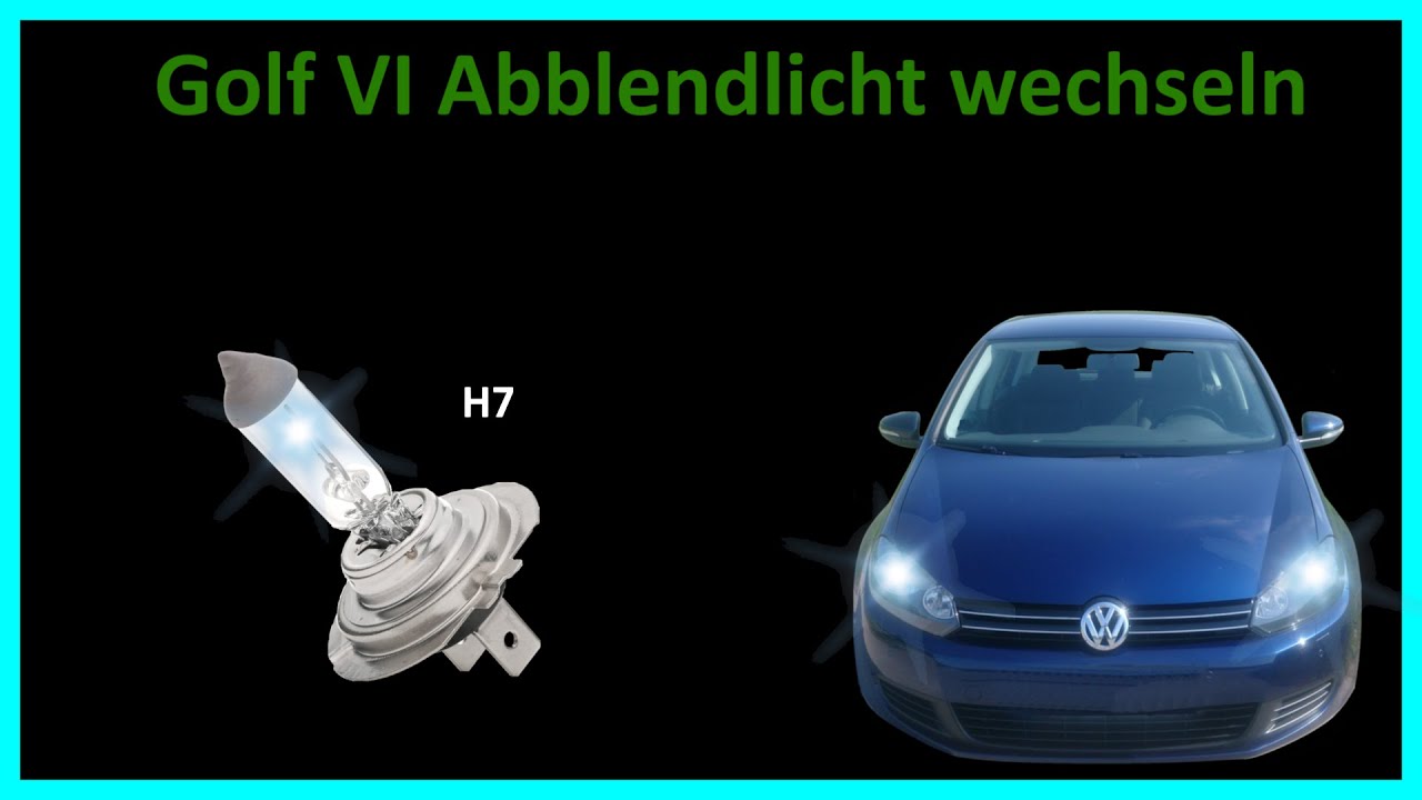 Wie Golf 6 Scheinwerfer Lampe wechseln 💡 