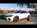 INSTALLING HPD Side Skirts On My GIRLFRIENDS 2022 Honda Civic Si | 11th Gen Civic *PART 1*