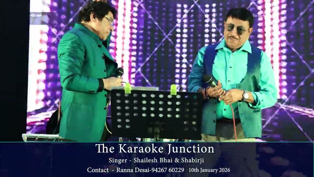 Yeh Dosti Hum Nahin Todenge cover by Shailesh Joshi Sung With Shabbirbhai On Live Orchestra VASVIK 