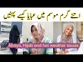 How to wear abayas in summer    abaya in hot weather  summer hijab tutorial