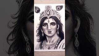 Krishna Drawing #shorts #krishna #realistic #drawing #art #trending #subscribe #artbyphilomela