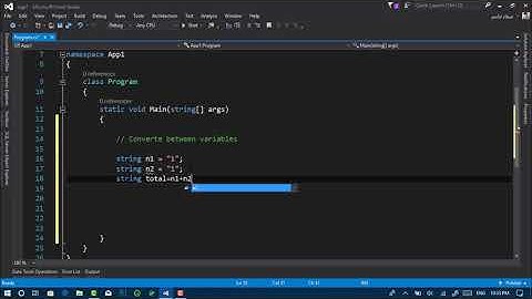 التحويل بين المتغيرات Converte between variables
