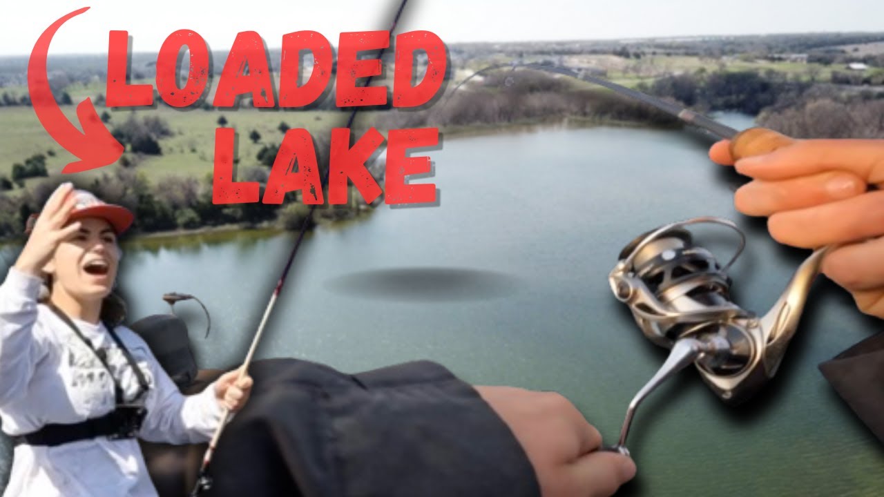 BASS Fishing on a LOADED PRIVATE Lake